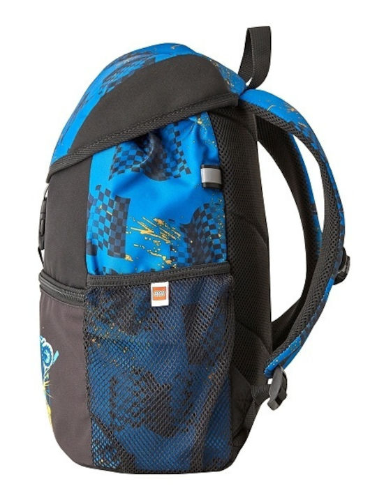 LEGO City Race School Bag Backpack Elementary, Elementary Blue with Water Bottle Holder 13Liters