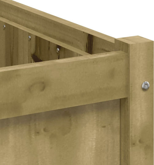 vidaXL Planter Box Wooden Impregnator. Pine wood 50x50x50cm.
