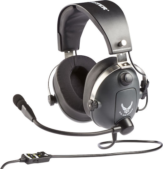 Thrustmaster T.Flight U.S. Air Force Edition Over Ear Gaming Headset cu conexiune 3,5mm Black Grey