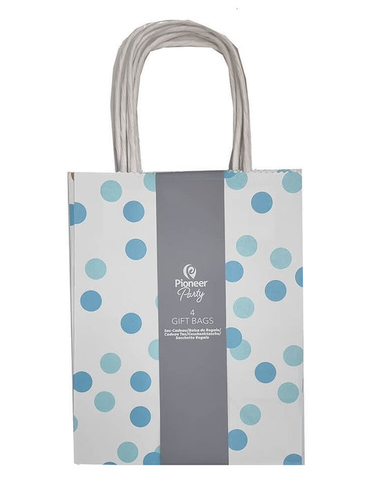 Amscan Papier Tasche Für Geschenk Blau 4 Stück