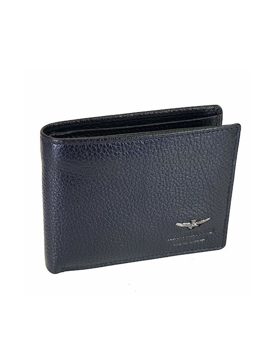 Aeronautica Militare Men's Leather Wallet with RFID Black