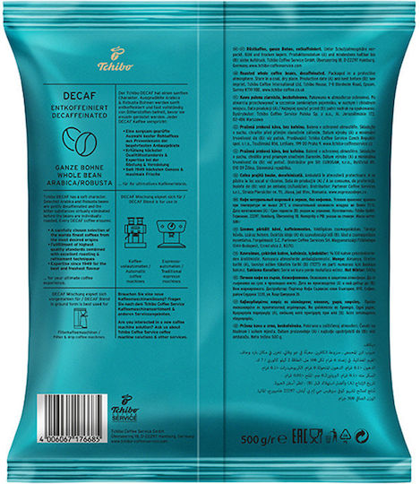 Tchibo Espresso Coffee Decaffeine Whole Beans 10x500gr