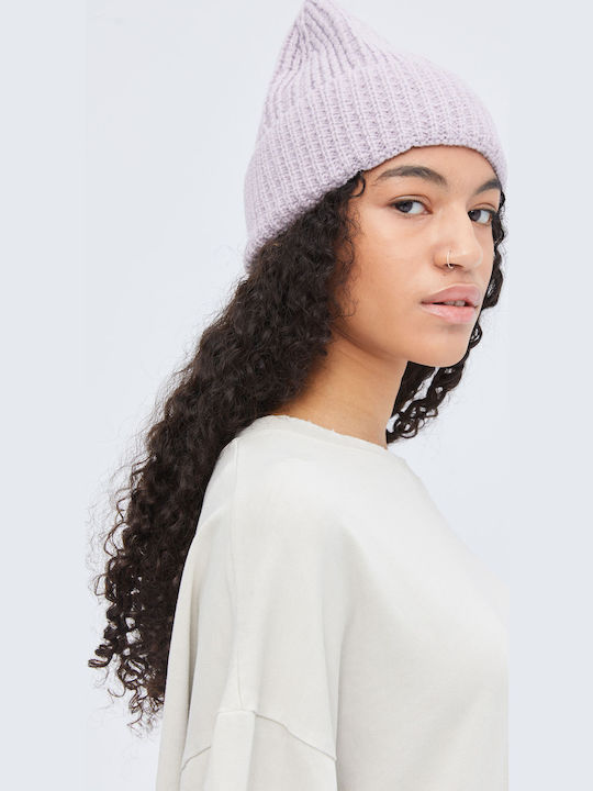 Beanie Unisex Beanie Knitted in Purple color