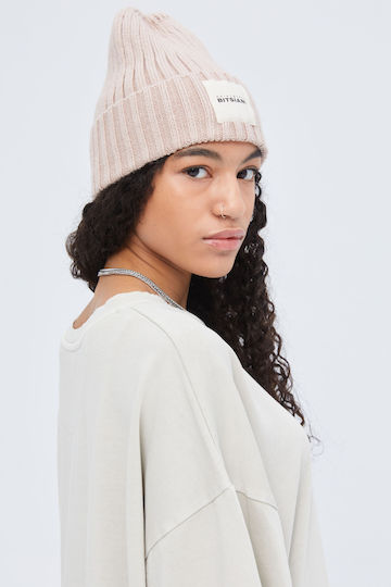 Beanie Unisex Beanie Knitted in Pink color