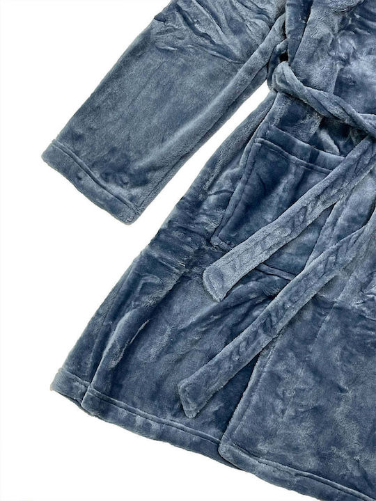 Ustyle Winter Herren-Robe Blau