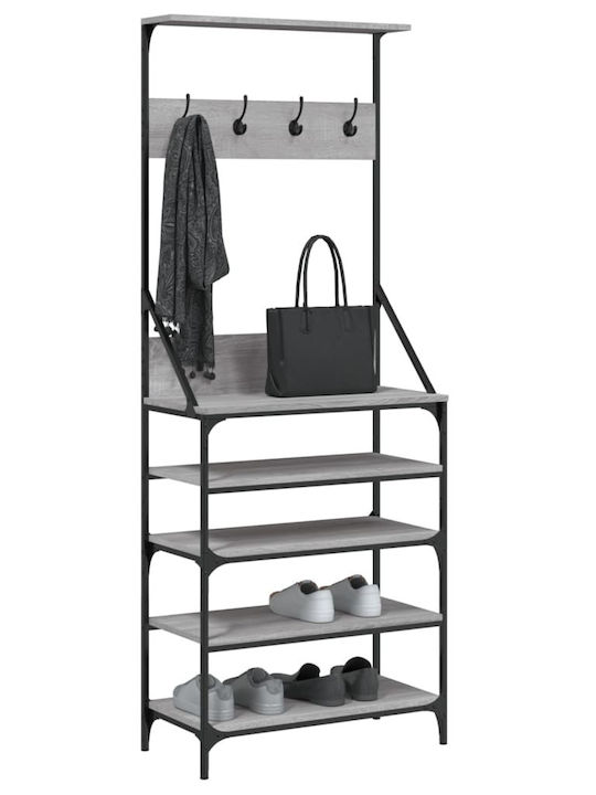 vidaXL Kleiderständer Gray 70x34x184cm
