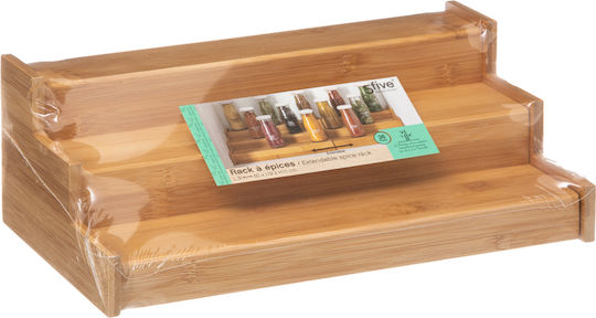 Bamboo Tabletop Spice Rack with Stand