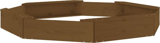 vidaXL Пясъчник 159.5x159.5x20см. Кафяв