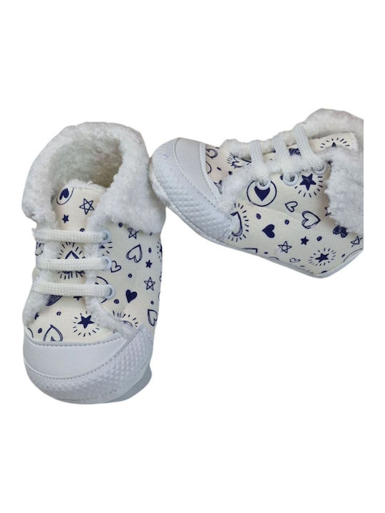 Βρεφικά Sneakers Αγκαλιάς Λευκά