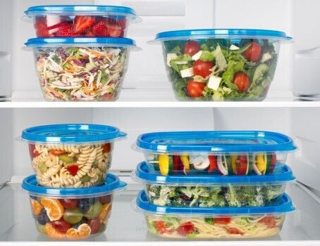 Sistema Plastic Lunch Box Take Alongs Blue 17.5x16cm 4pcs