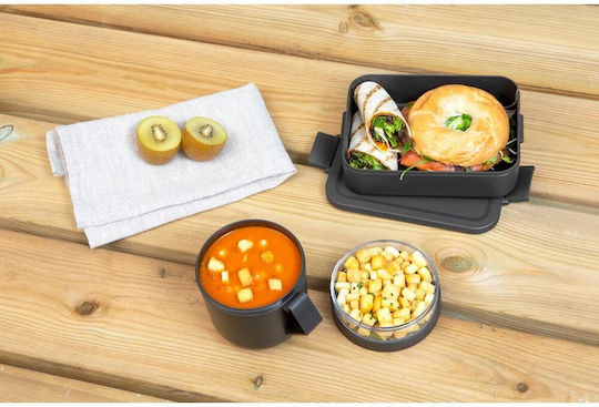 Brabantia Set Cutii De Prânz Din Plastic Gri 20x13.5cm 2 Bucăți