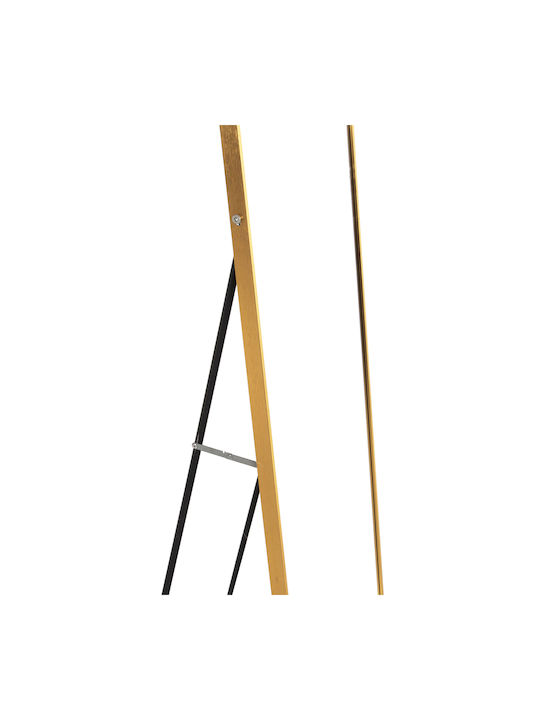 HomeMarkt Boely Boden- oder Standspiegel mit Gold Aluminium Rahmen 160x39cm