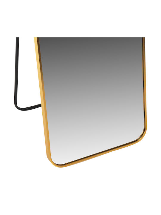 HomeMarkt Boely Boden- oder Standspiegel mit Gold Aluminium Rahmen 160x39cm