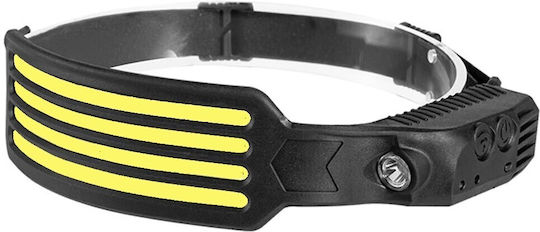 Ideahellas Rechargeable Headlamp LED IPX4 with Maximum Brightness 4000lm 3pcs Black