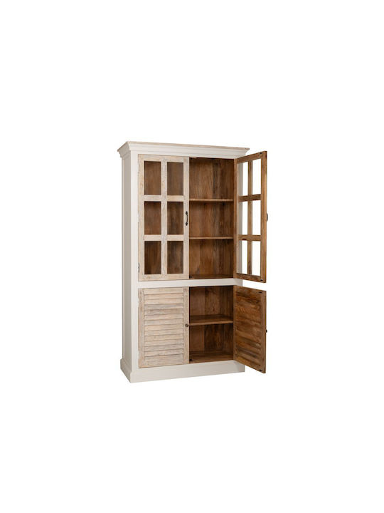 Doppelbibliothek Glas 105x45x200cm