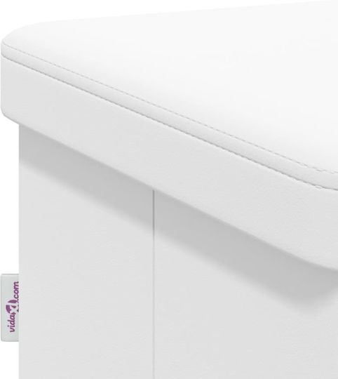 Hallway Furniture with Shoe Rack and Bench White 110x38x38cm