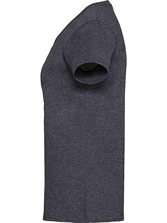 Fruit of the Loom Women's Short Sleeve Promotional T-Shirt Dark Heather Grey