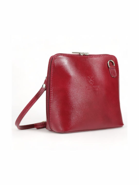 Passaggio Leather Leather Women's Bag Crossbody Red