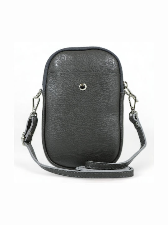 Passaggio Leather Leather Women's Mobile Bag Gray