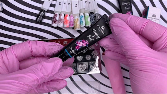 Global Fashion Nail Art Gel Νυχιών Λευκό 8ml