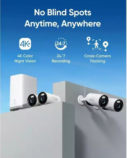 Eufy EufyCam E330 Professional 4 Wireless Cameras IP 8MP with Control Hub