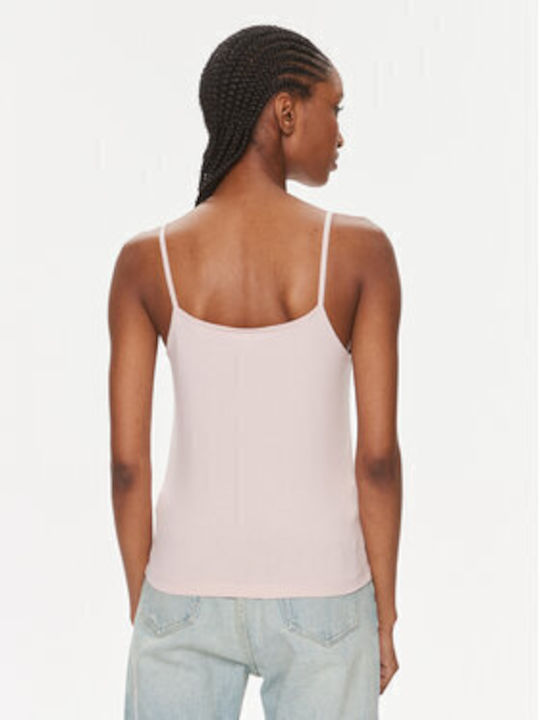 Calvin Klein Monologo Women's Summer Blouse Cotton with Straps Pink
