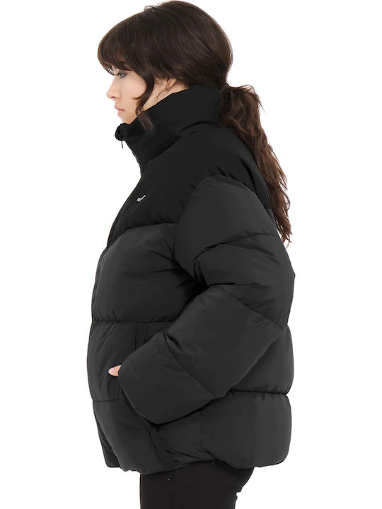 Woldsmooth Kurz Damen Puffer Jacke für Winter BLK/BLACK