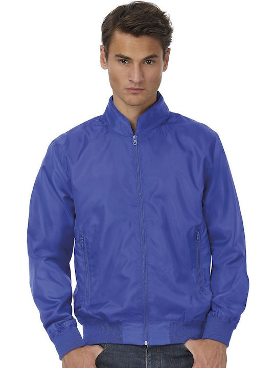 Winter Jacke Royal/neon Orange