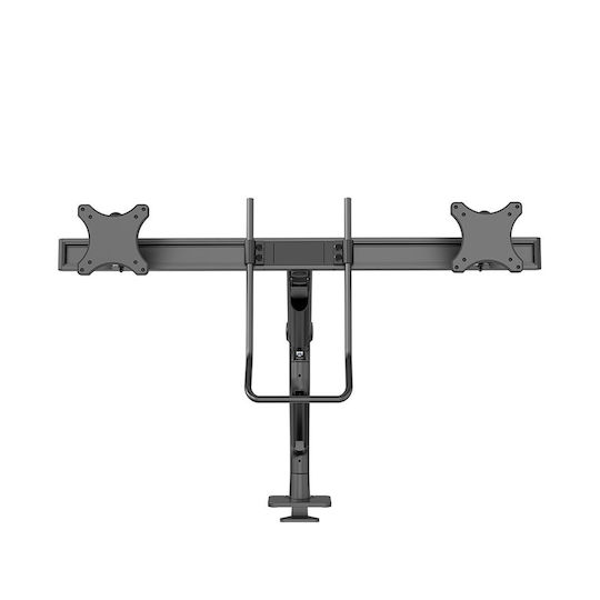 Neomounts DS75S-950BL2 Επιτραπέζια Βάση για 2 Οθόνες έως 27" με Βραχίονα