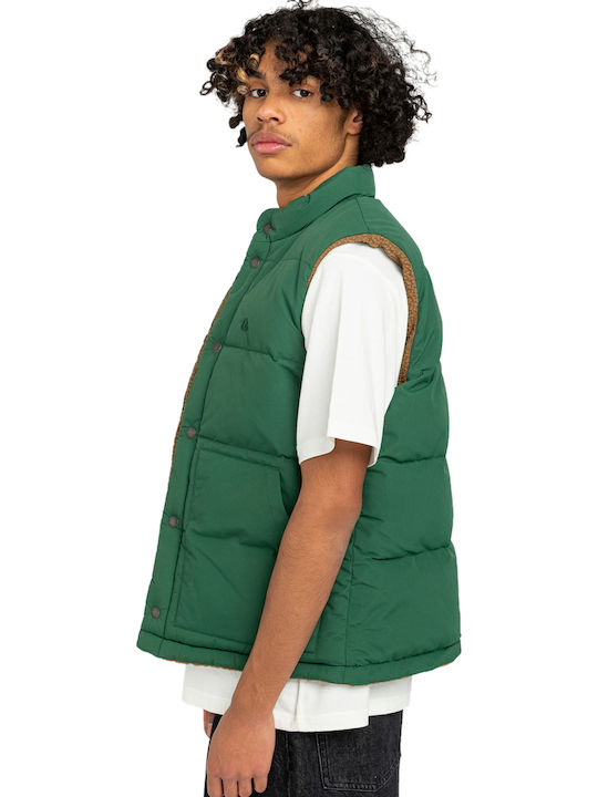 Ärmellos Winter Jacke Dark Green
