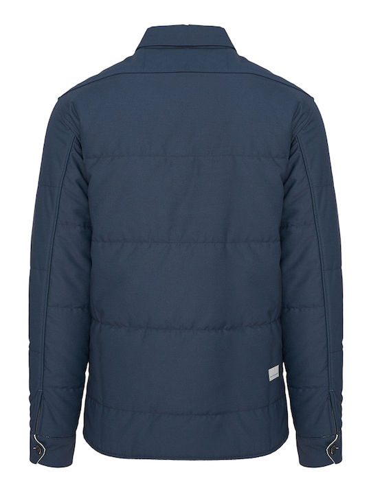 Perlapura Herren Winter Jacke Lässig Blue