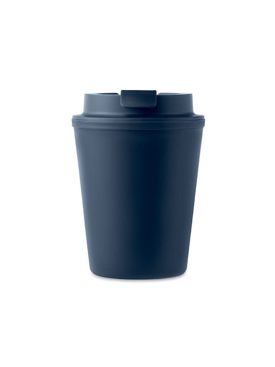 Midocean Tridus Κούπα Κεραμική με Καπάκι Μπλε 300ml