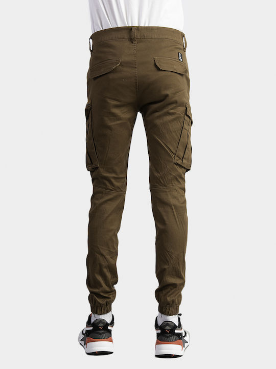Hose Cargo Elastisch in Schlanker Passform tobacco