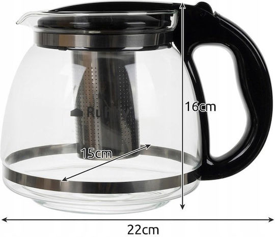 Ruhhy Ruhhy Teekanne mit Filter Glas Transparente 2000ml