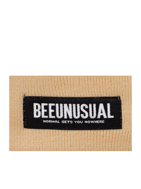 Monochrome Beanie Unisex Strickmütze in Braun Farbe