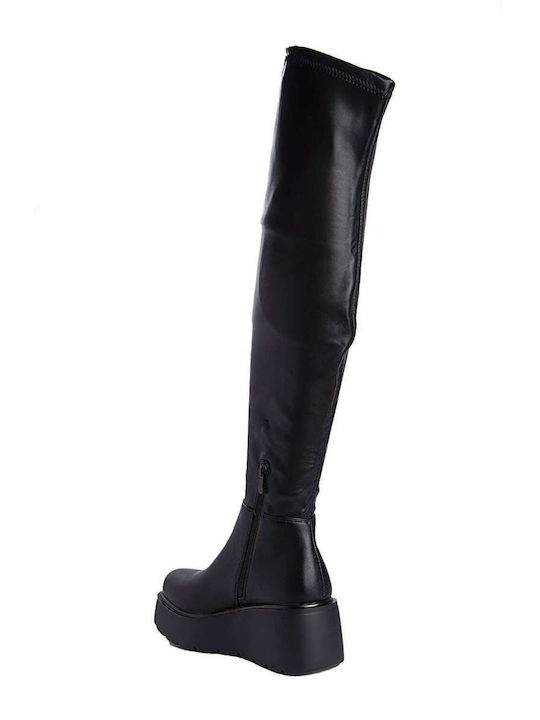 Keep Fred Synthetic Leather Women's Boots Black