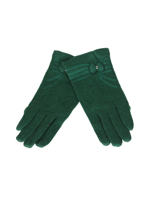 Grün Wolle Handschuhe