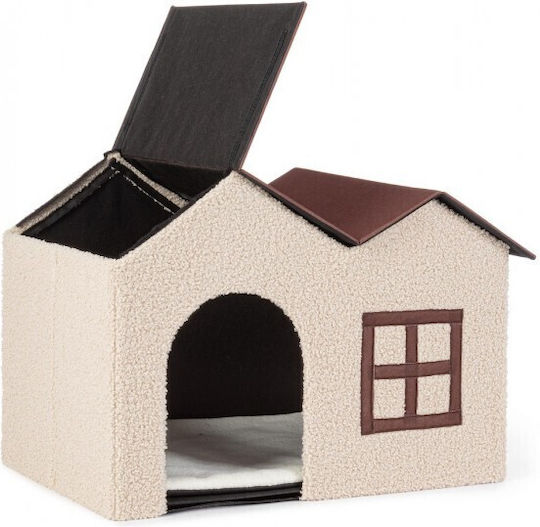 Bizzotto Hundehaus Stoff Beige 58x41x40cm