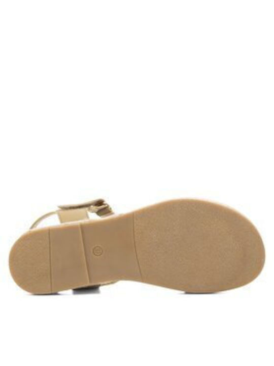 Damen Flache Sandalen in Grün Farbe
