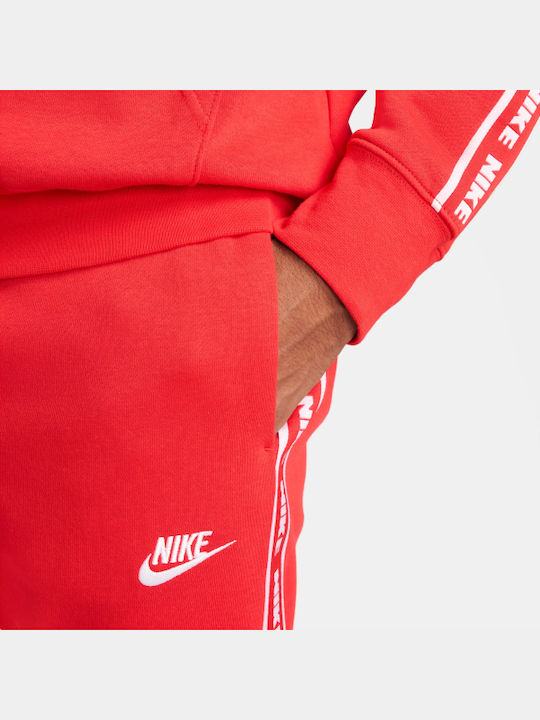Club Fleece Sweatpants Set mit Elastik Rot