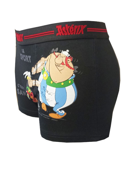 Asterix Ανδρικό Μποξεράκι Μαύρο