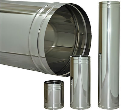 Stainless Steel Windproof Chimney Pipe Cap Heavy Duty Type Aisi 304 Ba Antimagnetic Φ-150 Techno Airduct Hellas