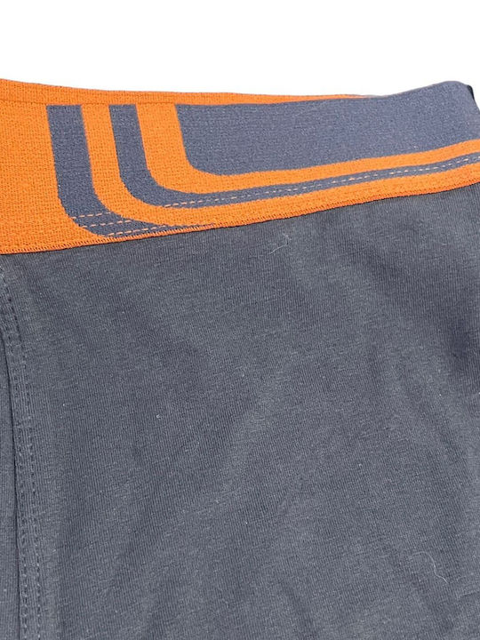 Uomo FY1736 Men's Boxer Grey / Orange