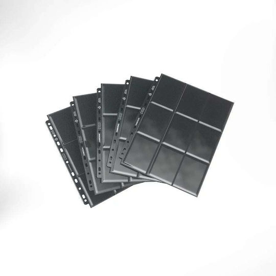 Gamegenic Card Pages 9-Pocket Standard Size 50τμχ Μαύρες