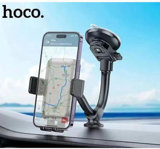 Hoco Car Mobile Mount with Adjustable Hooks Black