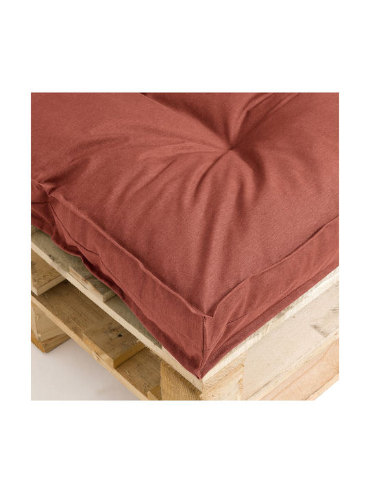 La Redoute Interieurs Waterproof Pallet Bench Cushion Red 120x80cm.