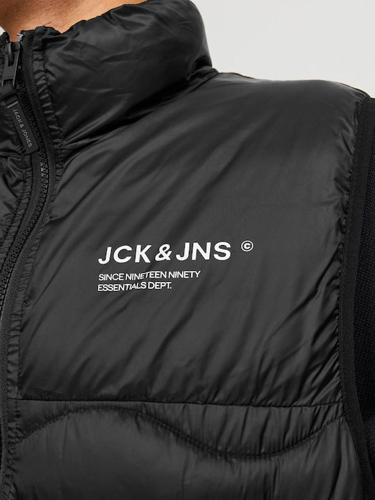 Αμάνικο Μπουφάν Puffer Αδιάβροχο Black