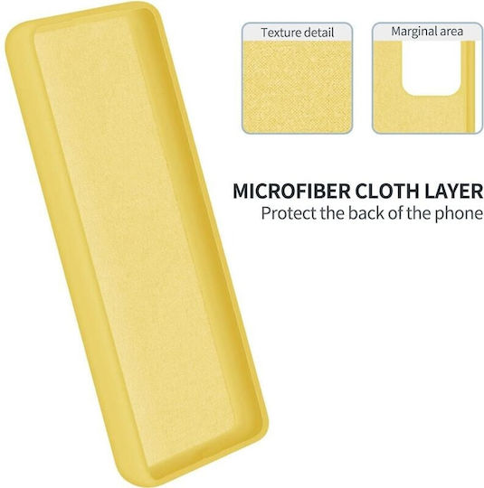 Pure Color Back Cover Silicone Yellow (Moto G14)