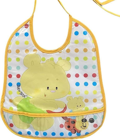 Baby Bibs Impermeabila Bavetă material textil Galbenă