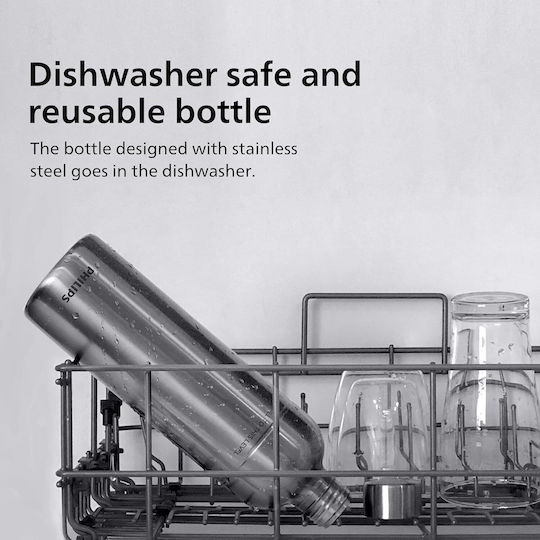 Philips Bottle Thermos Stainless Steel BPA Free 1lt Silver